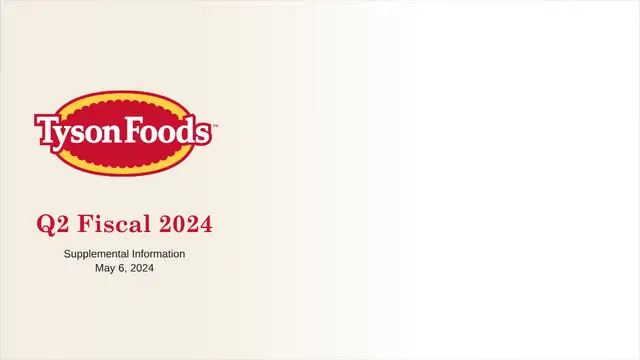 Tyson Foods deck cover
